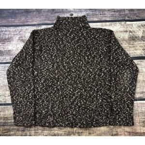 VTG Polo Ralph Lauren Sweater Womens Small Wool Cotton Confetti Oversized FLAW